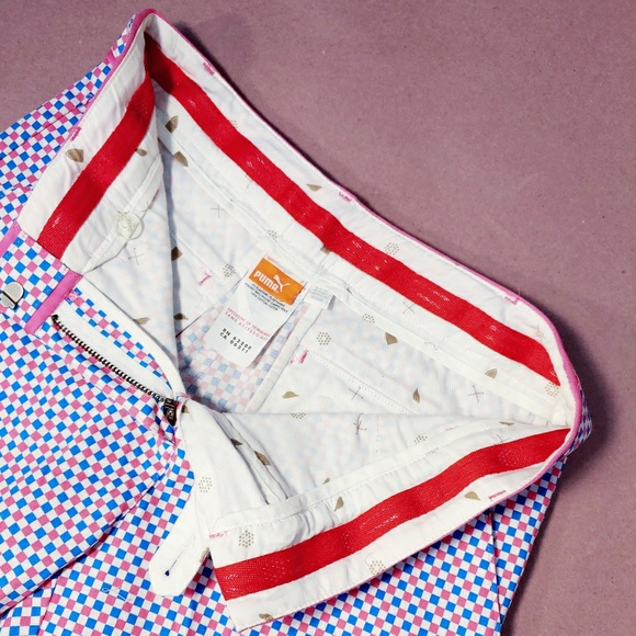 Puma Checkered Bermuda Shorts - Picture 7 of 7